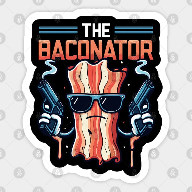 The Baconator Meat breakfast Breakfast Sticker by rhazi mode plagget